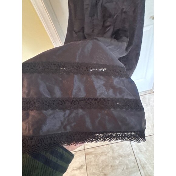 Vintage Unbranded Black Lace Nightgown XL - Picture 4 of 6
